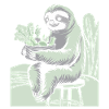 Relaxed Sloth Vegan Vegetarian Delight