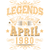 April 1980's Birthday Legend