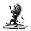 Rocking lion – cool & wild