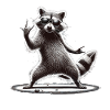 Rock-Waschbär – Metal und Coolness