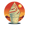 cream sundae portrait
