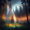 Regenbogen Wald