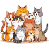 Katzen-Herde