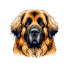 Dog Face - Leonberger