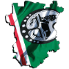 (RU) Chechnya: Flag on its own map