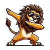Lion Comic Dabbing