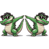 Crocodile Comic Dabbing 2