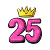 Couronne à 25 chiffres