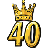 40 Zahl Krone