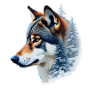 Snow Wolf: Wild and Winter Fusion