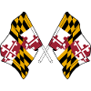 Two Flags Crossed Maryland
