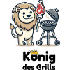 Löwe am Grill mit Krone