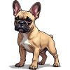 Französische Bulldogge, French Bulldog Bouledogue