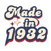 Made in 1932 Retro