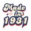 Made in 1931 Retro