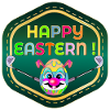 HAPPY EASTERN EGGS PLAYING GOLF