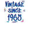 Vintage dal 1965 Graffiti Glitch 60th Bday