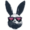 Retro Bunny Sunglasses Synthwave Gaming Gift