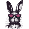 Bunny Sunglasses Retro Synthwave Gaming Gift