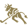 Cow Bull Hockey Player Silhouette