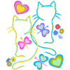 Été Chats Chat Enfants Enfant