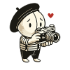 The Shy Pantomime Photographer