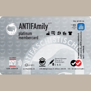ANTIFAmily Card PLATINUM Sticker
