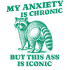 Anxiety Raccoon design humor