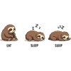 Sloth Eat Sleep Sleep