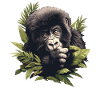 Berggorillas Berggorilla