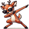 Deer Comic Dabbing