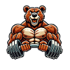 bär bodybuilder comic