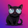 Cool cat with sunglasses