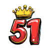 51 Zahl Krone