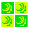 Bananes abstraites Pop Art Design