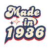 Made in 1936 Retro