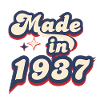 Made in 1937 Retro