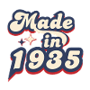 Made in 1935 Retro