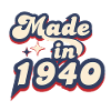 Made in 1940 retro