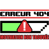 Erreur 404 motivation non trouvée