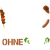 Fleisch Grillen ohne Grün