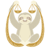 Libra Zodiac Sloth Balance