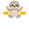 Libra Zodiac Sign Sloth Harmony
