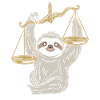 Libra Faultier Waage Sternzeichen