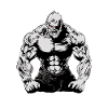 Gym Monster Illustration