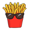 French Fries Sunglasses Summer
