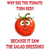 An embarrassed tomato