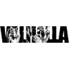 Wolf face in fragment pattern