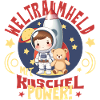 Astronaut with teddy bear