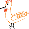 Dünnes Huhn